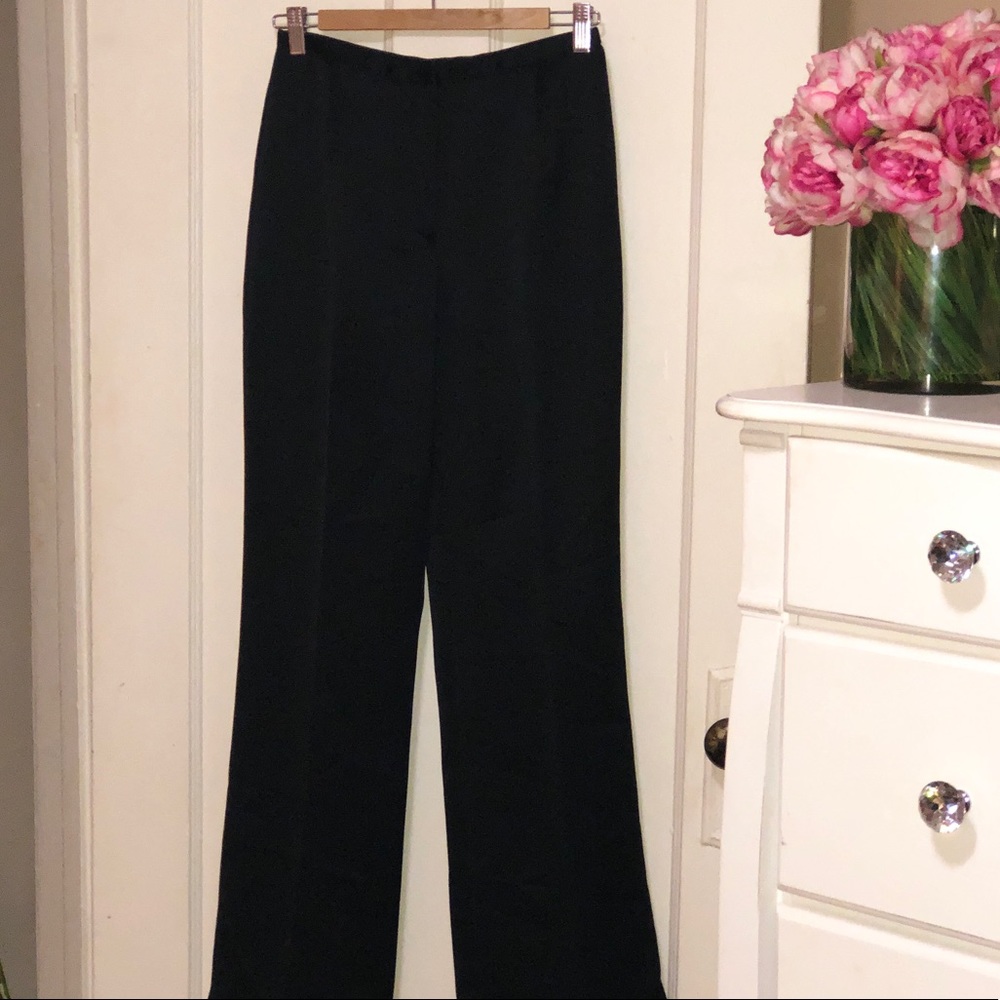 Ann Taylor Black Satin Pants